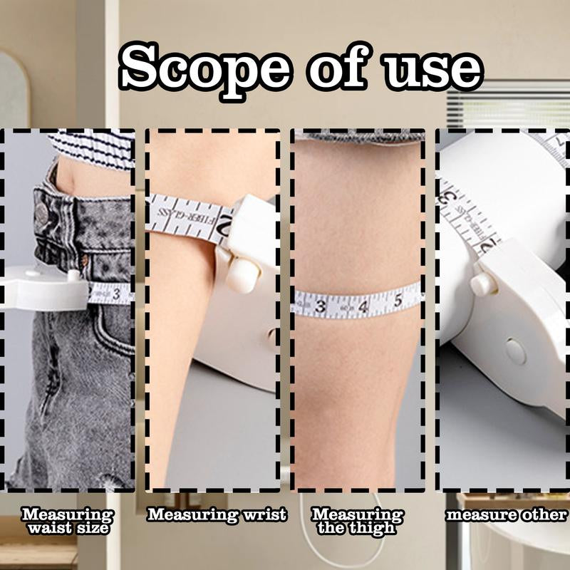 Body Measuring Tape 60 Inch, Portable Fitness Measuring Device with Shrinkage Function