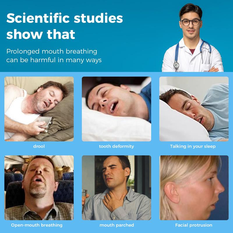 Hudanoby Mouth Tape, for Sleep One Month Supply, Mouth Tape, Black, Gentle, Adhesion & 30 Strips, Sports Accessories.2024 Christmas Gifts