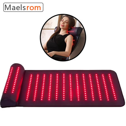 Red Light Therapy Massage Mat with 3D Neck Support & Far Infrared Heat – Professional Pain Relief for Home & Spa Use Relax