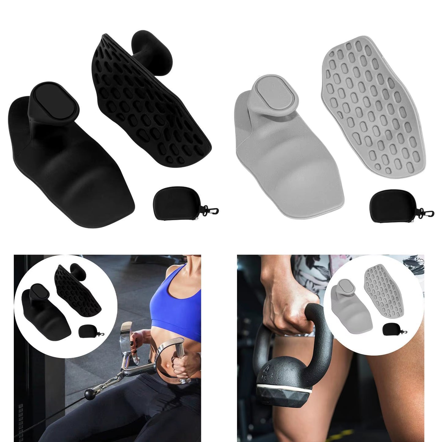Gym Grips for Weight Lifting Lightweight Sturdy Gym Grips Fingerless for Gymnastics Bodybuilding Training Crosstraining Fitness